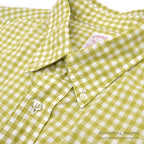 1990's BROOKS BROTHERS GINGHAM CHECK B/D SHIRT...