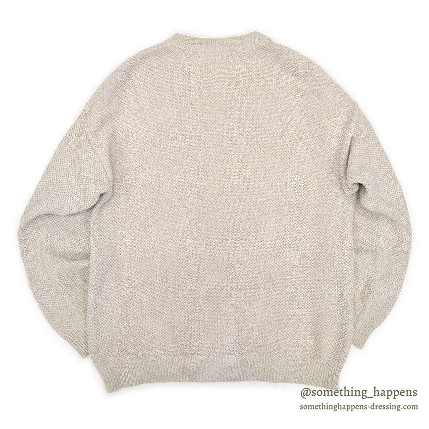1990's WILLIS & GEIGER FRONT-V COTTON SWEATER ... M