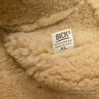 1980's BICK MOUTON SHEARLING HAT DARK BROWN ... XL