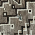 c.1920's JBMOORE WHIRLING LOGS CRYSTAL NAVAJO RUG... 113cm/106cm