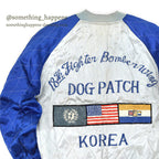 1950's JAPAN SOUVENIR JACKET 18TH FIGHTER BOMBER WING DOG PATCH...