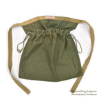 1940's AMERICAN RED CROSS WW2 HBT APRON DITTY BAG / TWO TONE...