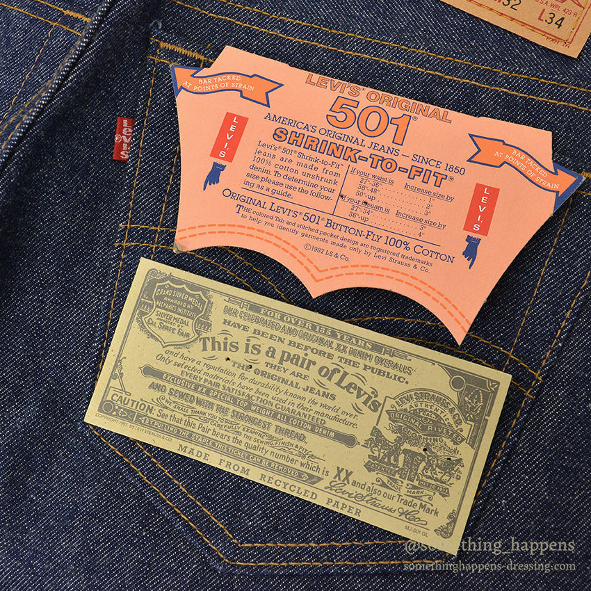 1990's DEADSTOCK Levi's 501 DENIM PANTS ... W32/L34