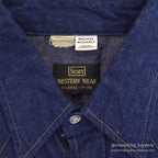 1970's~ SEARS ROEBUCKS DENIM SHIRT ... X-LARGE