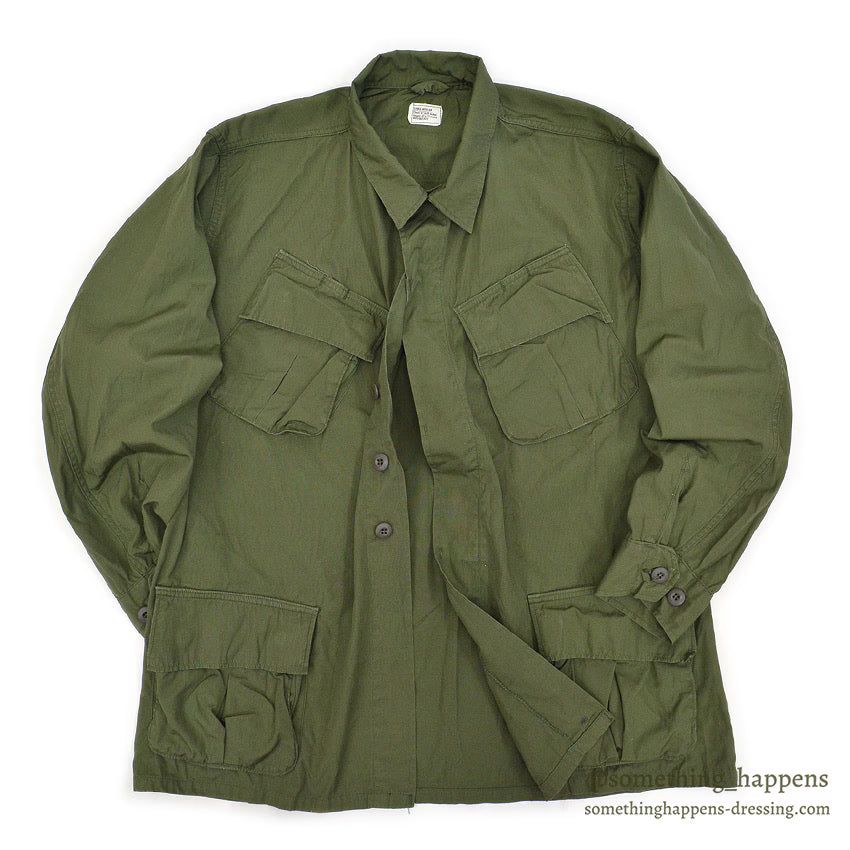 1960's USARMY JUNGLE FATIGUE JACKET / 3RD NON-RIP... LR