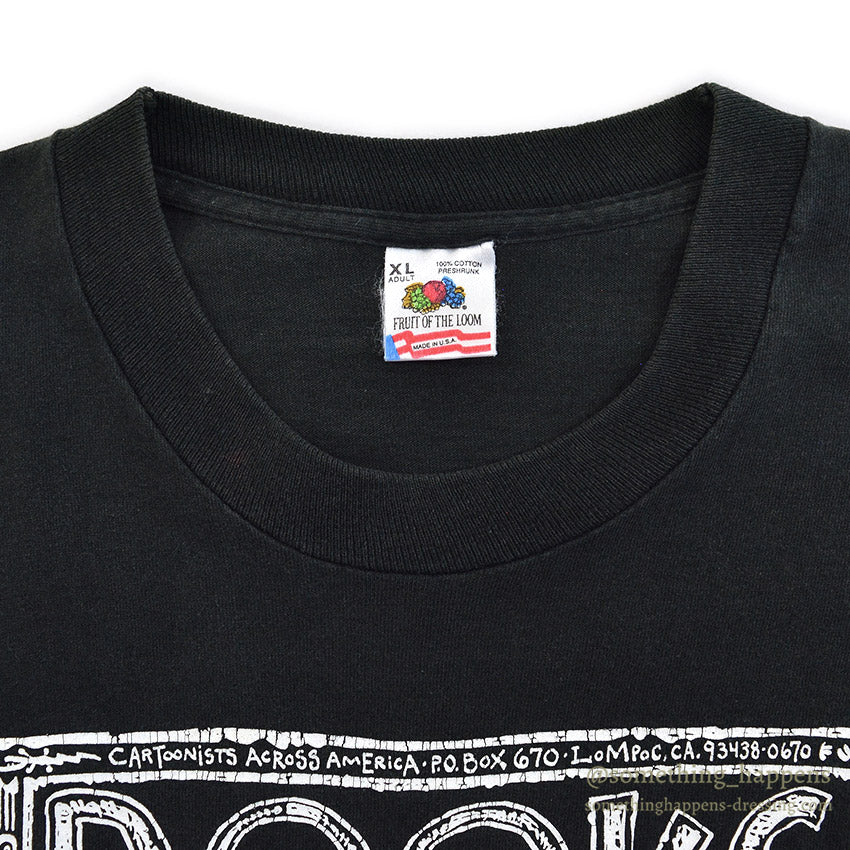 1990's FRUIT OF THE LOOM BOOKS IN THE HOOD T-SHIRT ... XL