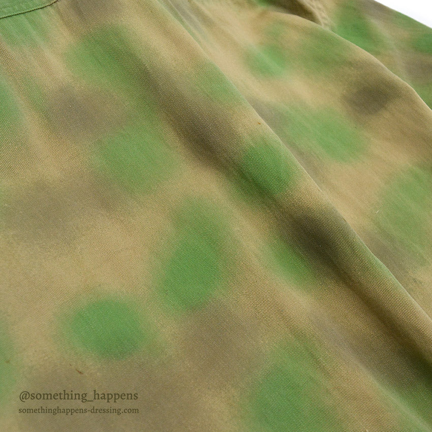 1960's DUBBLE WARE HAND PAINT CAMO SHIRT ... 16 1/2