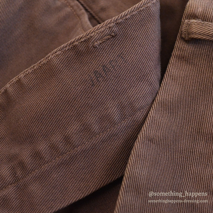 1960's OLD OVERDYED COTTON WORK PANTS... W32/L31