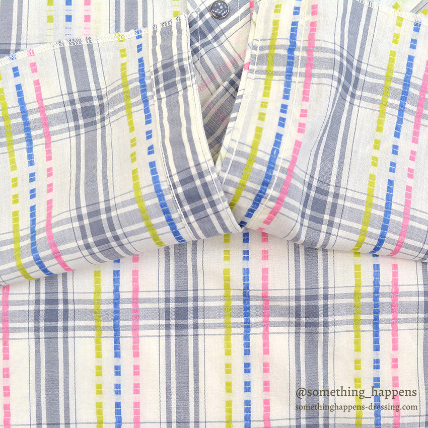 1960's HBARC WESTERN SHIRT / GREAT COLOR... 16 1/2