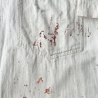 1950's~ PAINT SPLATTER HBT SERVICE COAT... 42