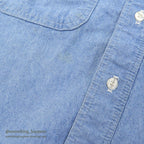 1980's FIVE BROTHER CHAMBRAY SHIRT...L