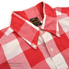 1960's GENE RONALD BLOCK PLAID B/D SHIRT ... M
