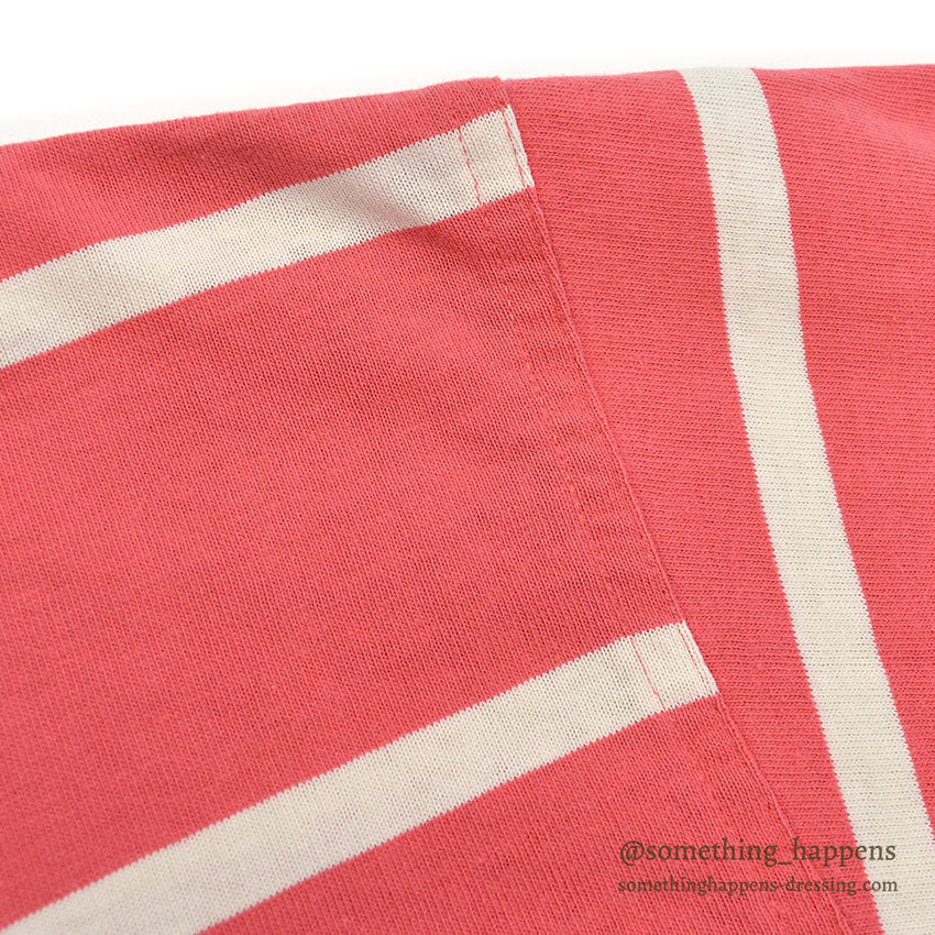 ~1990's GAP PINK/WHITE STRIPE COTTON T-SHIRT ... M