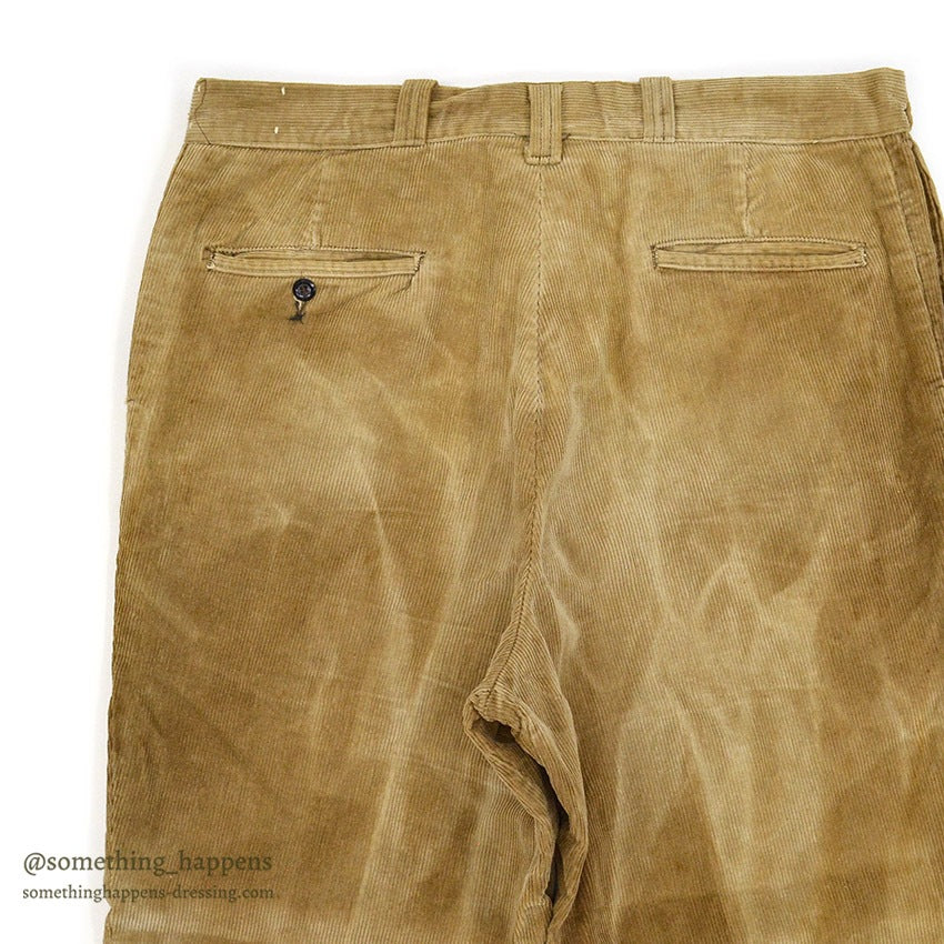 1960's SWEET-ORR CORDUROY WORK PANTS / SUN FADED ... W36/L29