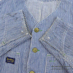 1950's OSHKOSH HICKORY STRIPE ENGINEER JACKET...