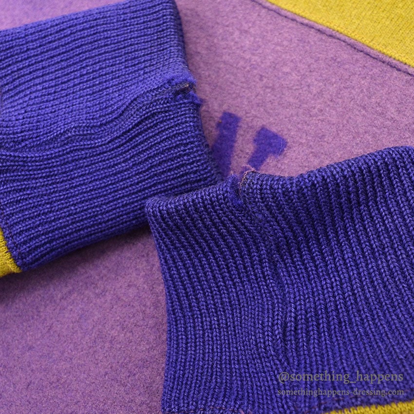 1930's BURGHARDT WOOL SWEAT SHIRT / HUGE SIZE ...