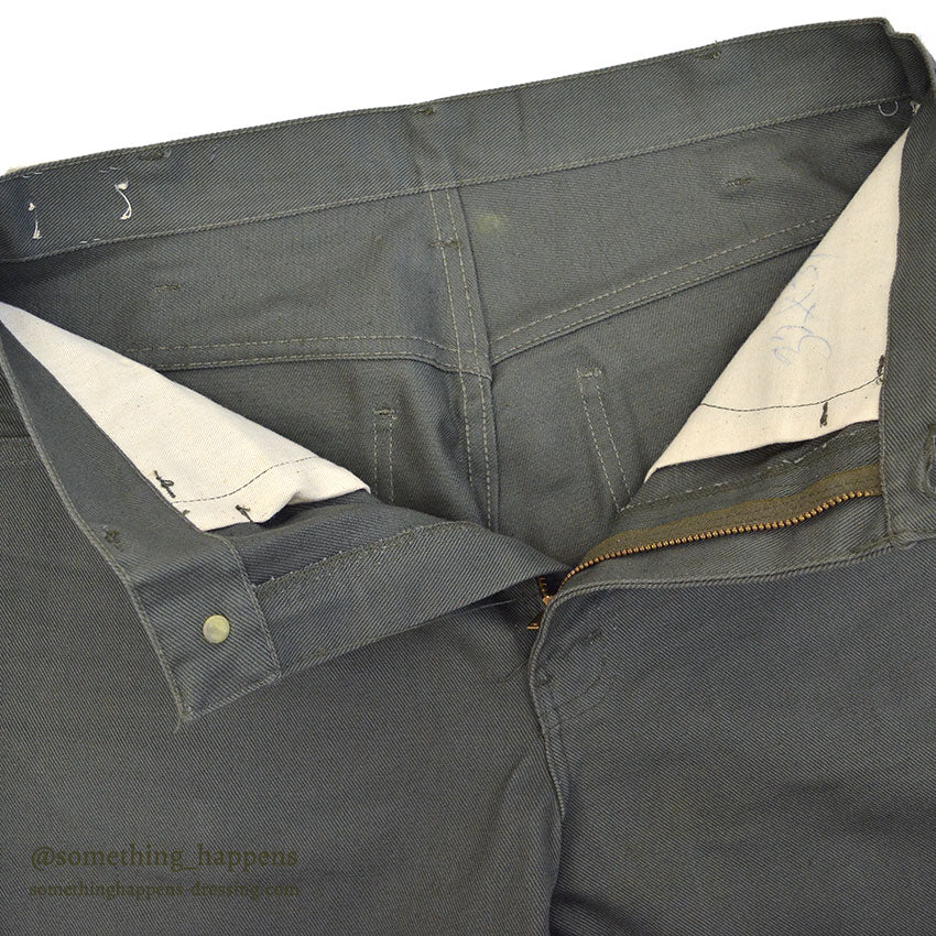 1960's DEADSTOCK LEVI'S 518 COTTON TWILL PANTS / IRREGULAR ... W32/L30