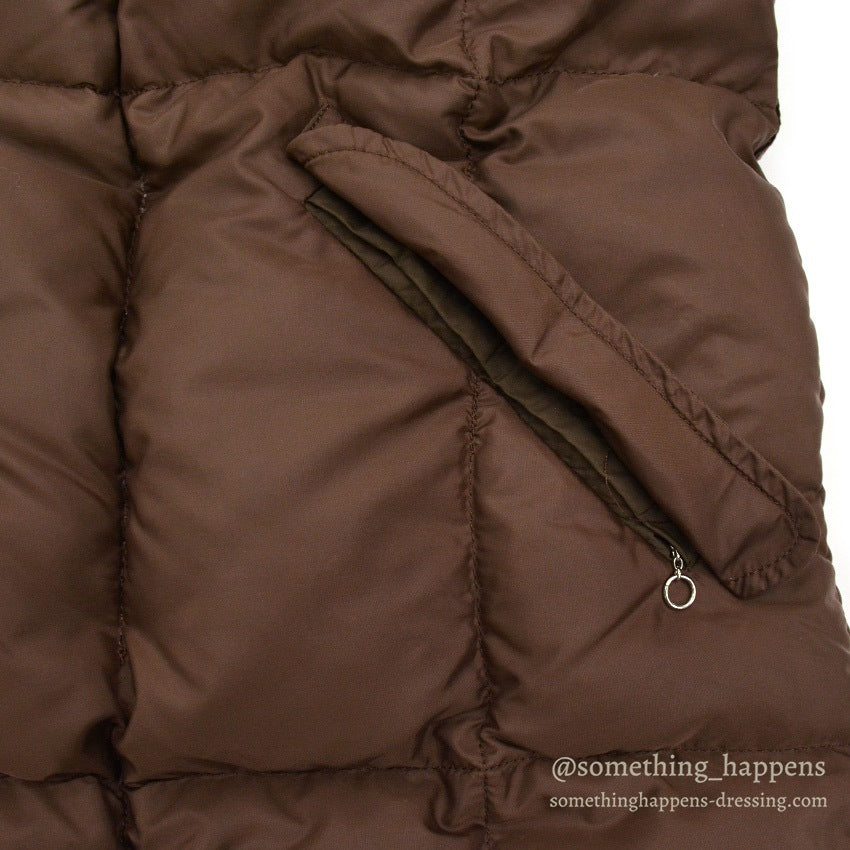 1970's GERRY DOWN SLOPE COAT / BROWN...X-LARGE