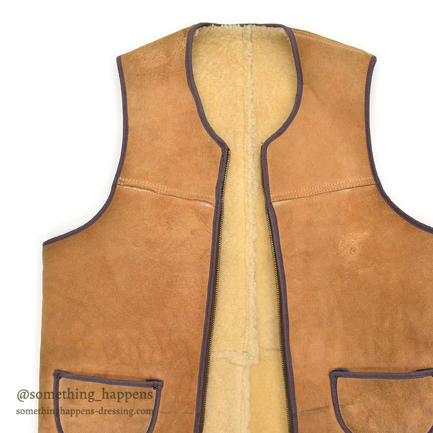 1960's MOUTON SHEARLING VEST...