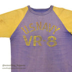 1940's~ U.S.NAVY TWO-TONE T-SHIRT / EXTREMELY RARE  ...