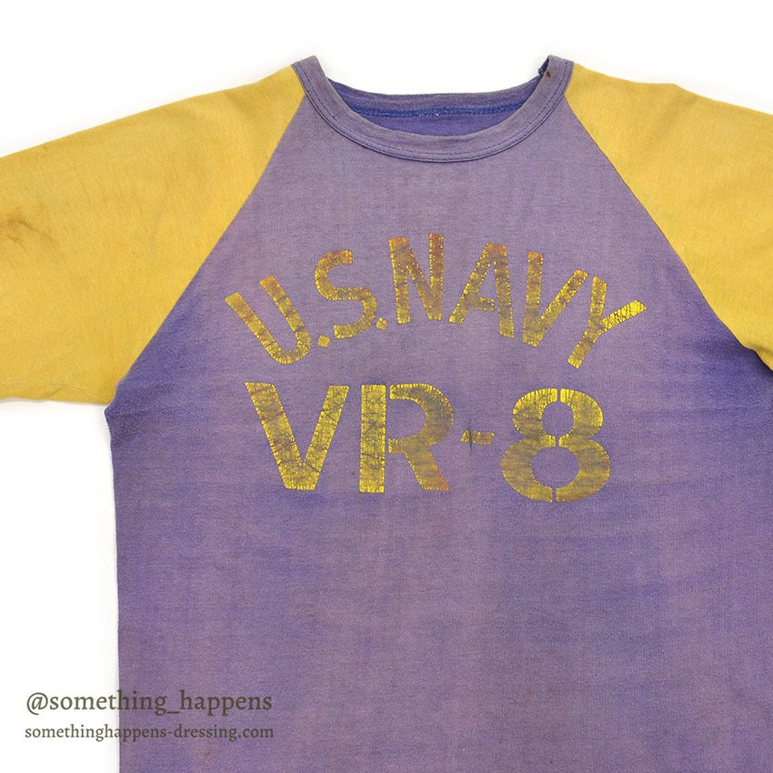 1940's~ U.S.NAVY TWO-TONE T-SHIRT / EXTREMELY RARE  ...