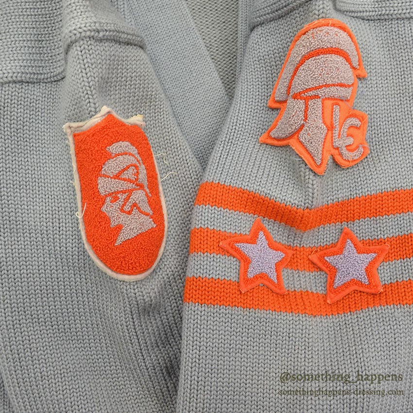 1950's ALBION AWARD SWEATER CARDIGAN / LONG...