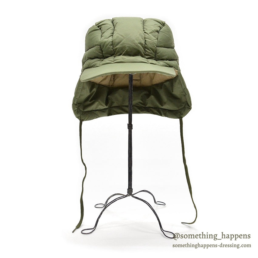 1960's EDDIE BAUER DOWN CAP / OLIVE...S