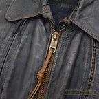 1960's~ EAST WEST MUSICAL INSTRUMENTS CO. LEATHER JACKET '' BACK PACK'' ...