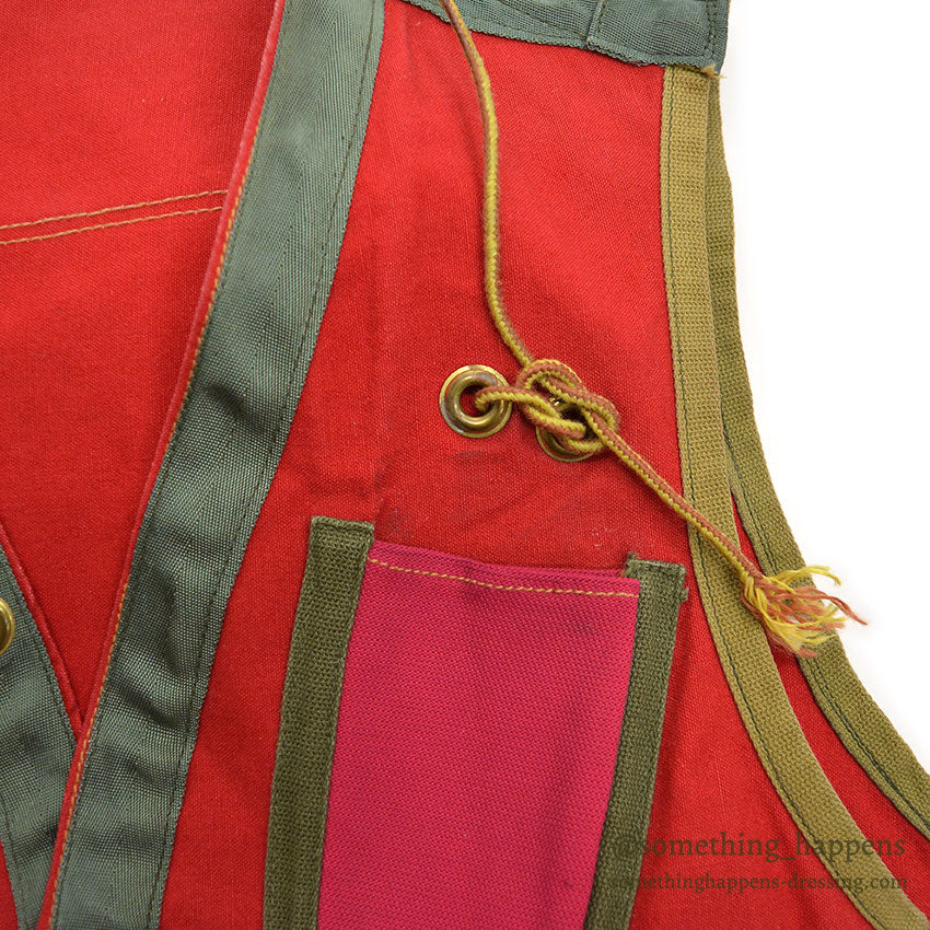 1970's OLD RED PACK TRAIL VEST ADEDD KNIFE POCKET...