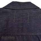 1940's DEADSTOCK FOREMOST BUCKLE BACK DENIM JACKET / LEATHER PATCH ... 36