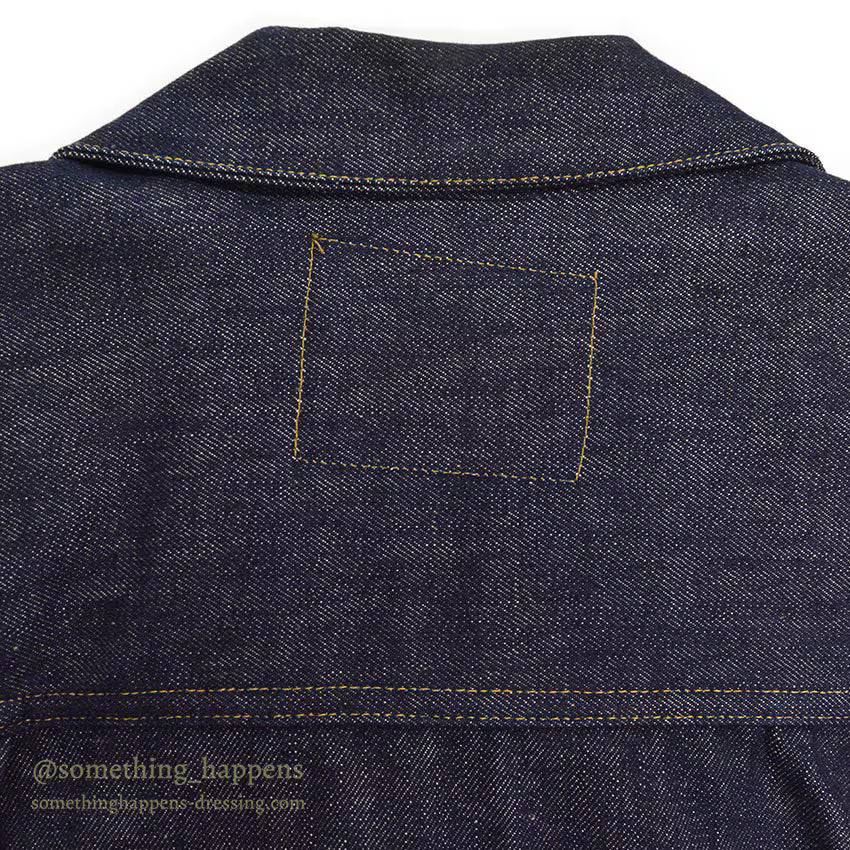 1940's DEADSTOCK FOREMOST BUCKLE BACK DENIM JACKET / LEATHER PATCH ... 36