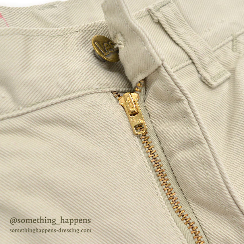 1960's~ Lee Leens ALL COTTON TWILL PANTS / ONLY WASHED ONCE ... W34/L34