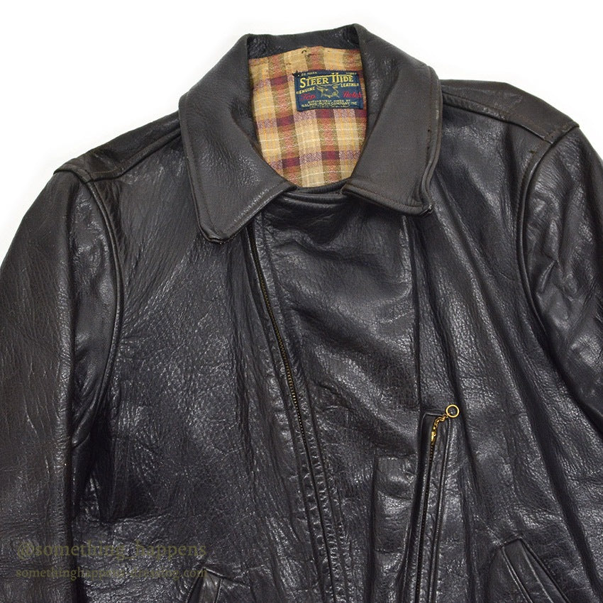 1940's TOP NOTCH LEATHER SPORTS JACKET ... 42