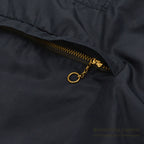1950's SKI-WELL SEATTLE WOOLEN CO. BLACK NYLON ANORAK PARKA...
