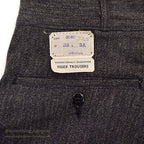 c.1940 DEADSTOCK OLD COTTON STRIPE WORK PANTS / ESSEX TROUSERS ... W33/L31