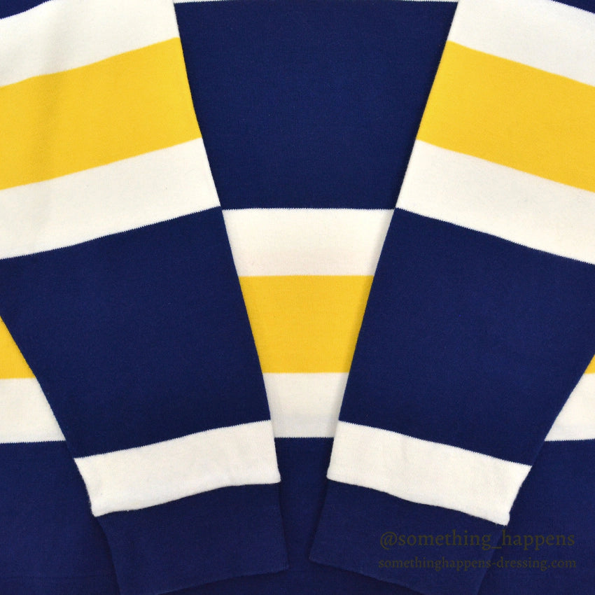 1980's GAP WIDE STRIPED COTTON TURTLE NECK TEE...XL
