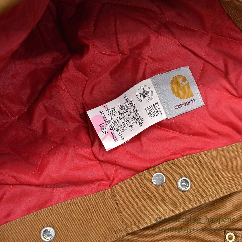 1990's DEADSTOCK CARHARTT DUCK COVERALL BLANKET LINED / WITH HOOD ... 46