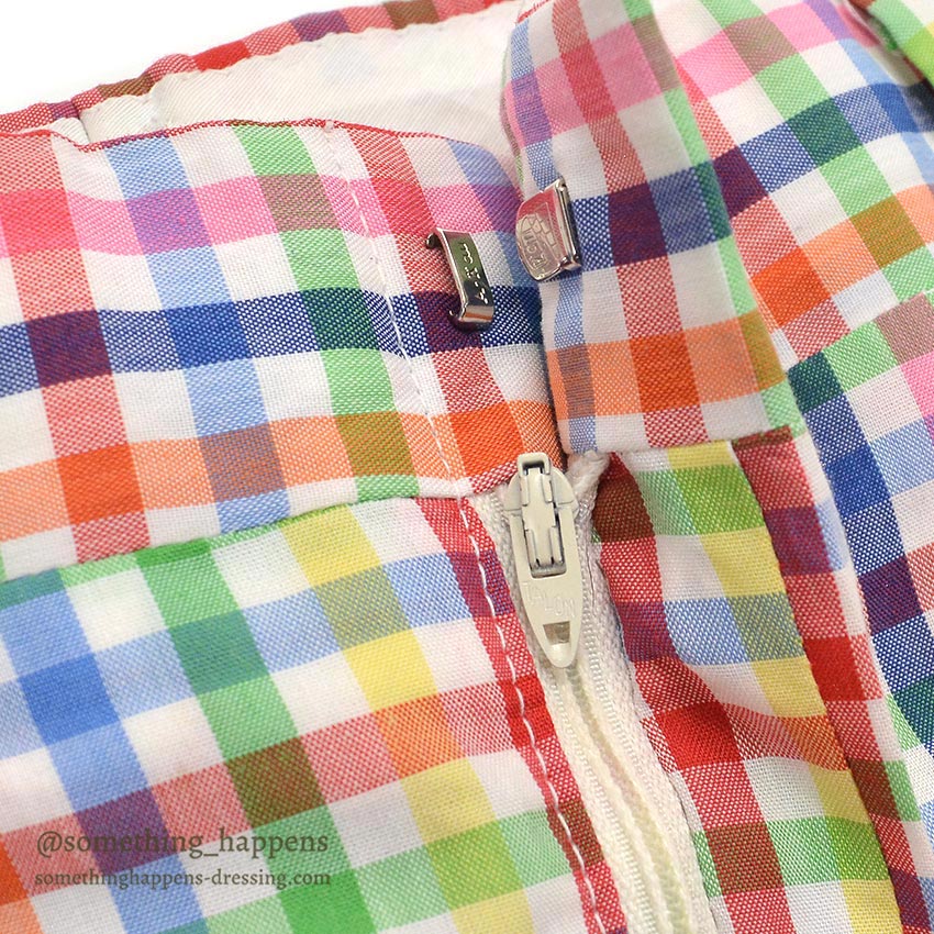 1970's DENHAM MULTICOLOR GINGHAM CHECK PANTS... W36/L28