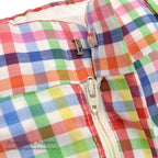 1970's DENHAM MULTICOLOR GINGHAM CHECK PANTS... W36/L28