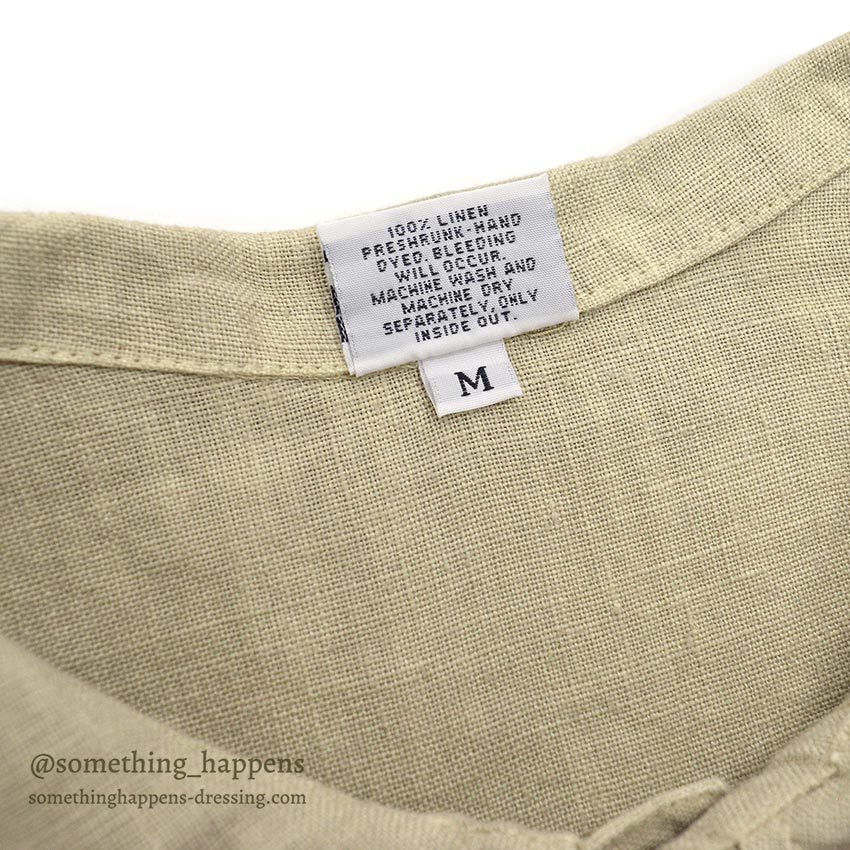 1990's CP SHADES LINEN WORK JACKET / TAN... M