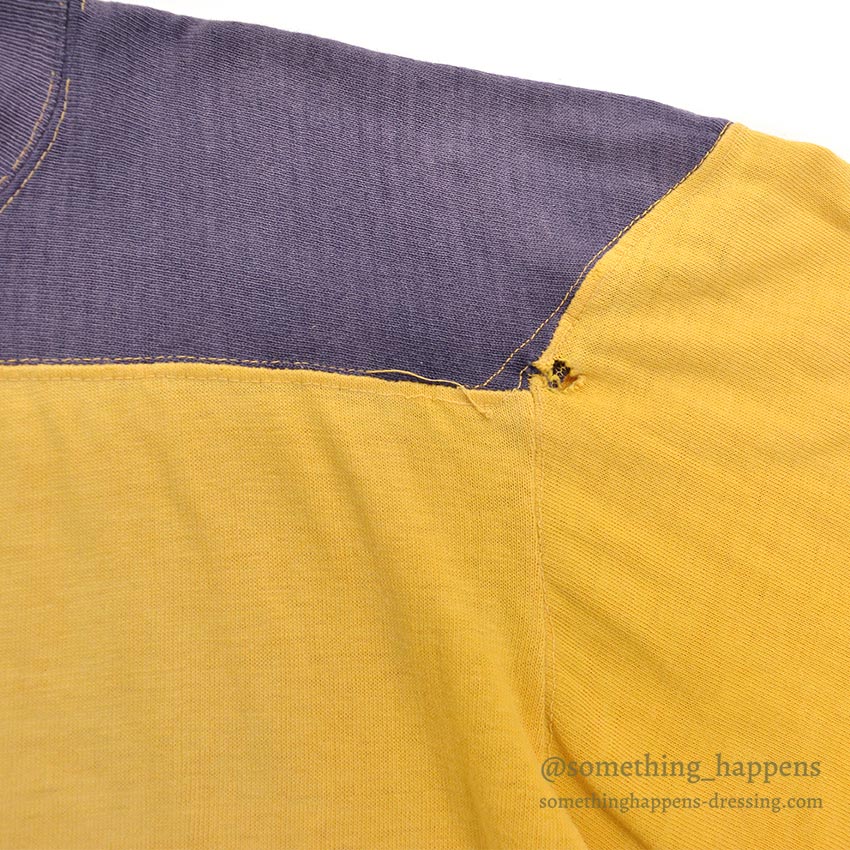 1960's CHAMPION TWO-TONE FOOTBALL TEE... 42