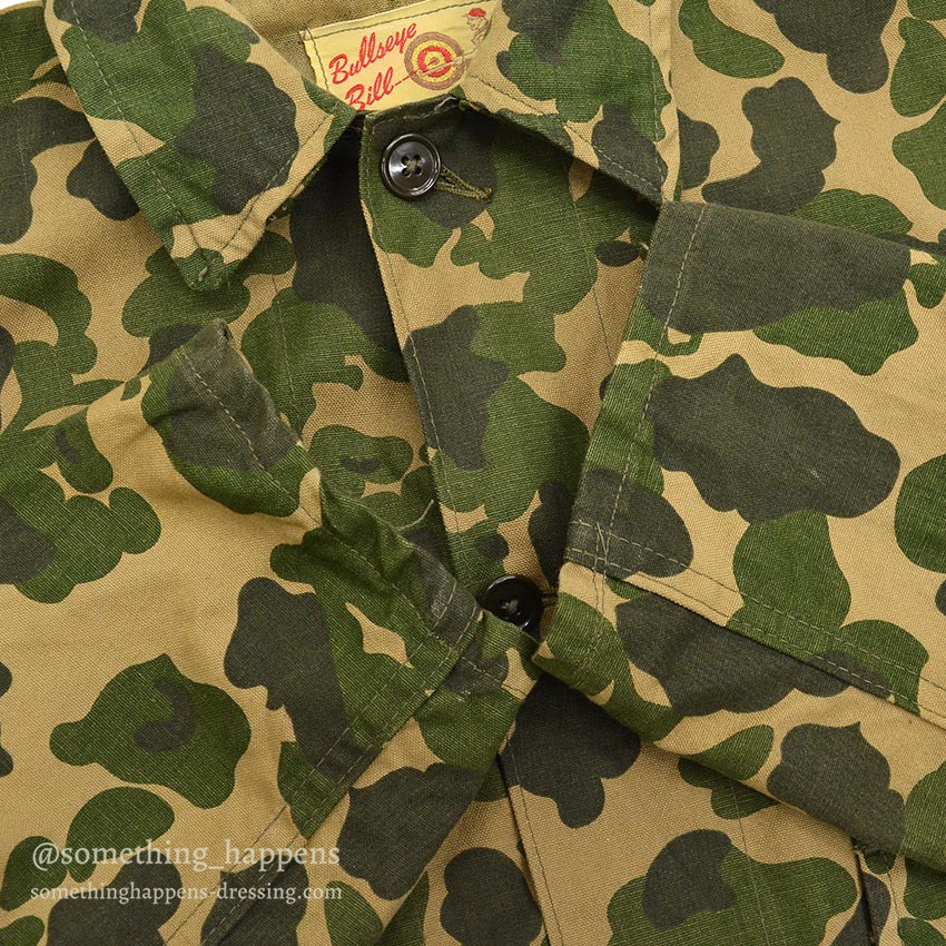 ~1960's BULLSEYE BILL CAMO JACKET / TWO POCKET ... M