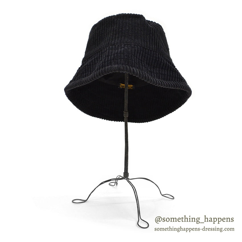 1980's~ EDDIE BAUER CORDUROY HAT / BLACK...
