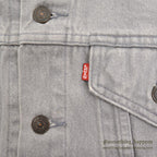 1980's Levi's 70506-0257 DENIM JACKET / GRAY... 44R