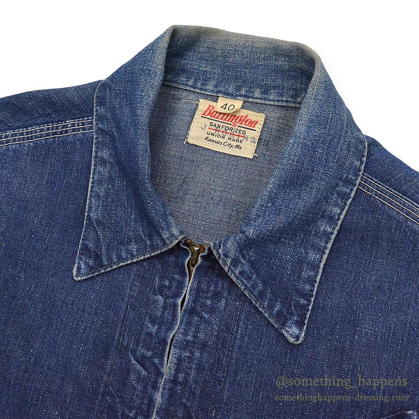 ~1960's BURLINGTON TYPE 91-B DENIM JACKET ... 40