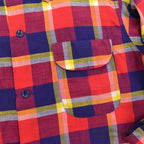 1950's NEW YORKER VIBRANT COLOR PLAID SHIRT ...