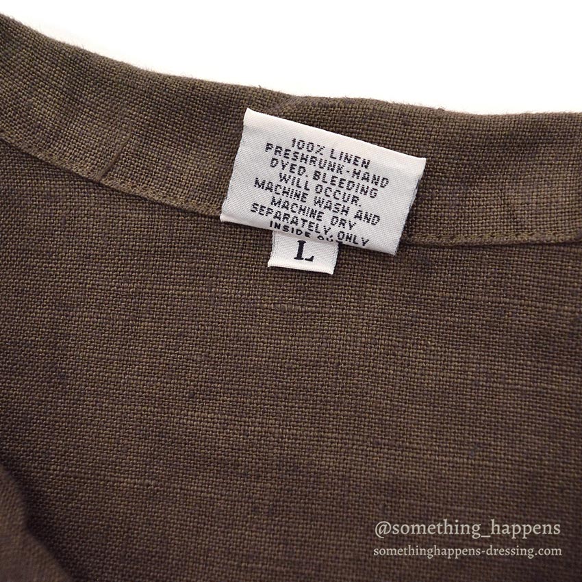 CP SHADES LINEN WORK JACKET / BROWN ... L