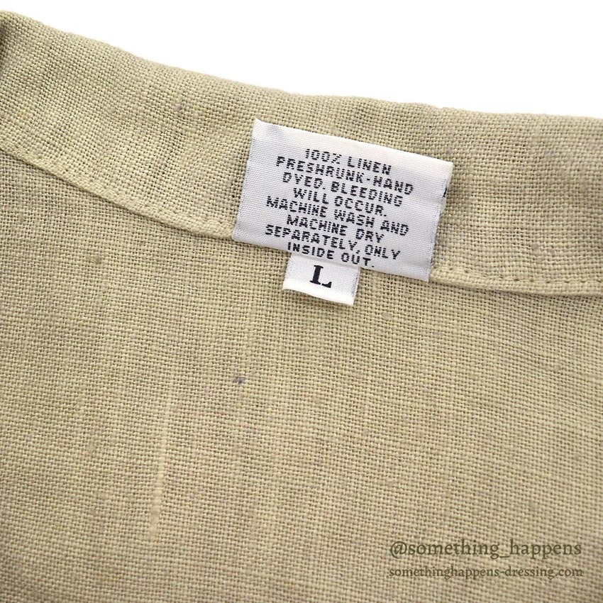 CP SHADES LINEN WORK JACKET / TAN ... L