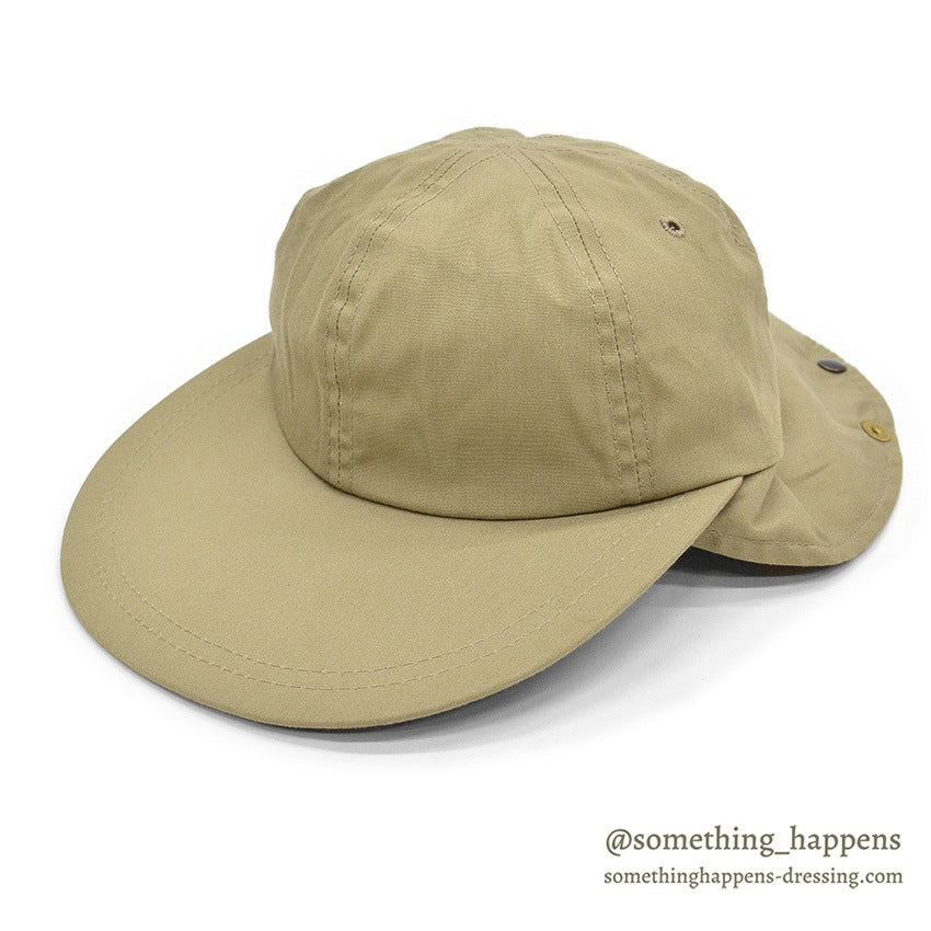 ~1990's ORVIS WIDE BILL FISHING CAP / NECK FLAP ... L