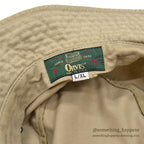 1990's ORVIS DOG EMBROIDERY HAT / TAN... L/XL